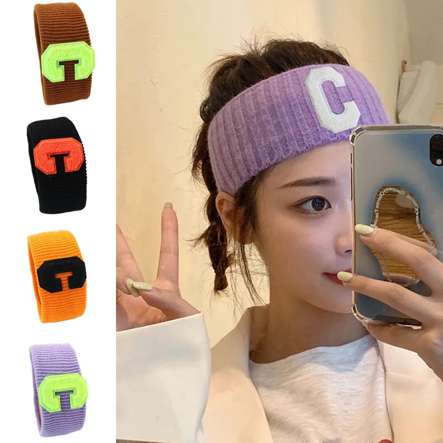 2021 Fashion Headband Sports Yoga Fitness Stretch Sweat Sweatband Woman Man Hair Band Elasticity Headband Headwear Sports Safety