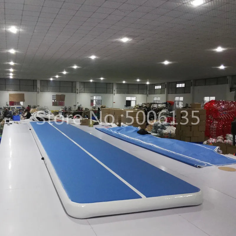 8m 10m 12m Inflatable Gymnastics Air Mat Tumble Track Tumbling MatInflatable Floor Mats with Electric Air Pump