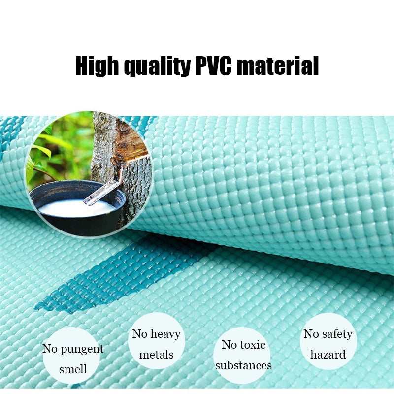 Foldable Yoga Mat 173cm*61cm PVC Non Slip Carpet Mat 3mm/6mm Sports Fitness Exercise Pad Portable Pilates Gymnastics Mats