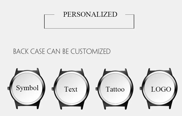 Custom Watch Logo Personal Picture Printing Creative Letter Text Watch Make Your Own Watch