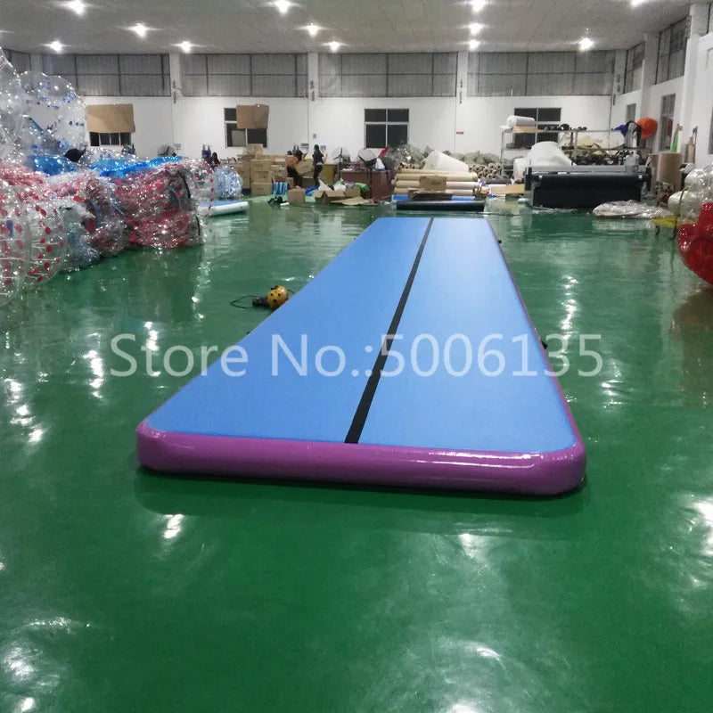 8m 10m 12m Inflatable Gymnastics Air Mat Tumble Track Tumbling MatInflatable Floor Mats with Electric Air Pump