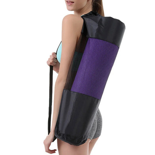 Yoga Mat Storage Bag Outdoor Adjustable Carrier Pocket Large Capacity Fitness Sport Equipment Carrying Organizer Pouch