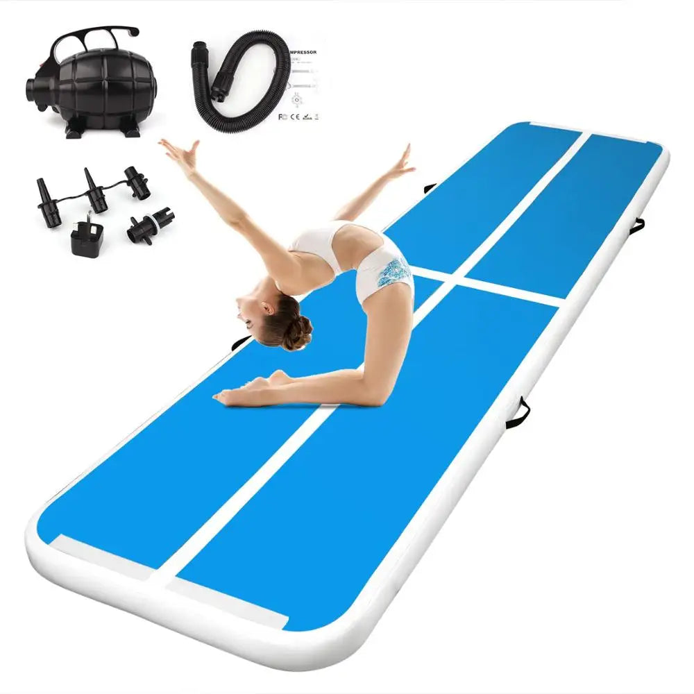 New (4m5m6m)*2m*0.2m Inflatable Gymnastics Airtrack Tumbling Air Track Floor Trampoline For Home Use/training/cheerleading/beach