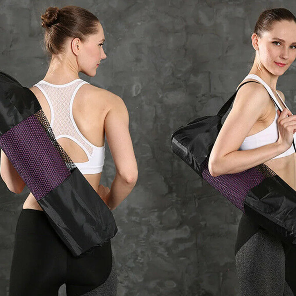 Yoga Mat Storage Bag Outdoor Adjustable Carrier Pocket Large Capacity Fitness Sport Equipment Carrying Organizer Pouch