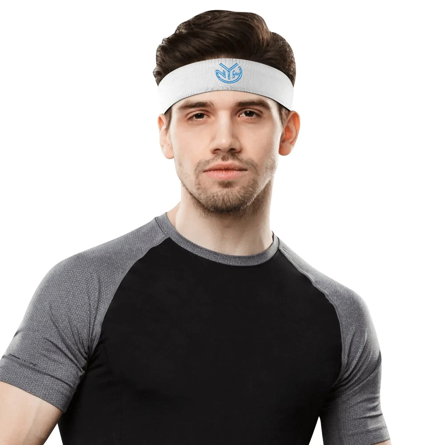 NEW YORK HUSTLERS pickleball Embroidery Sports Headband Mens Womens Sweat-absorbing DIY Custom Running Sweat-proof breathable