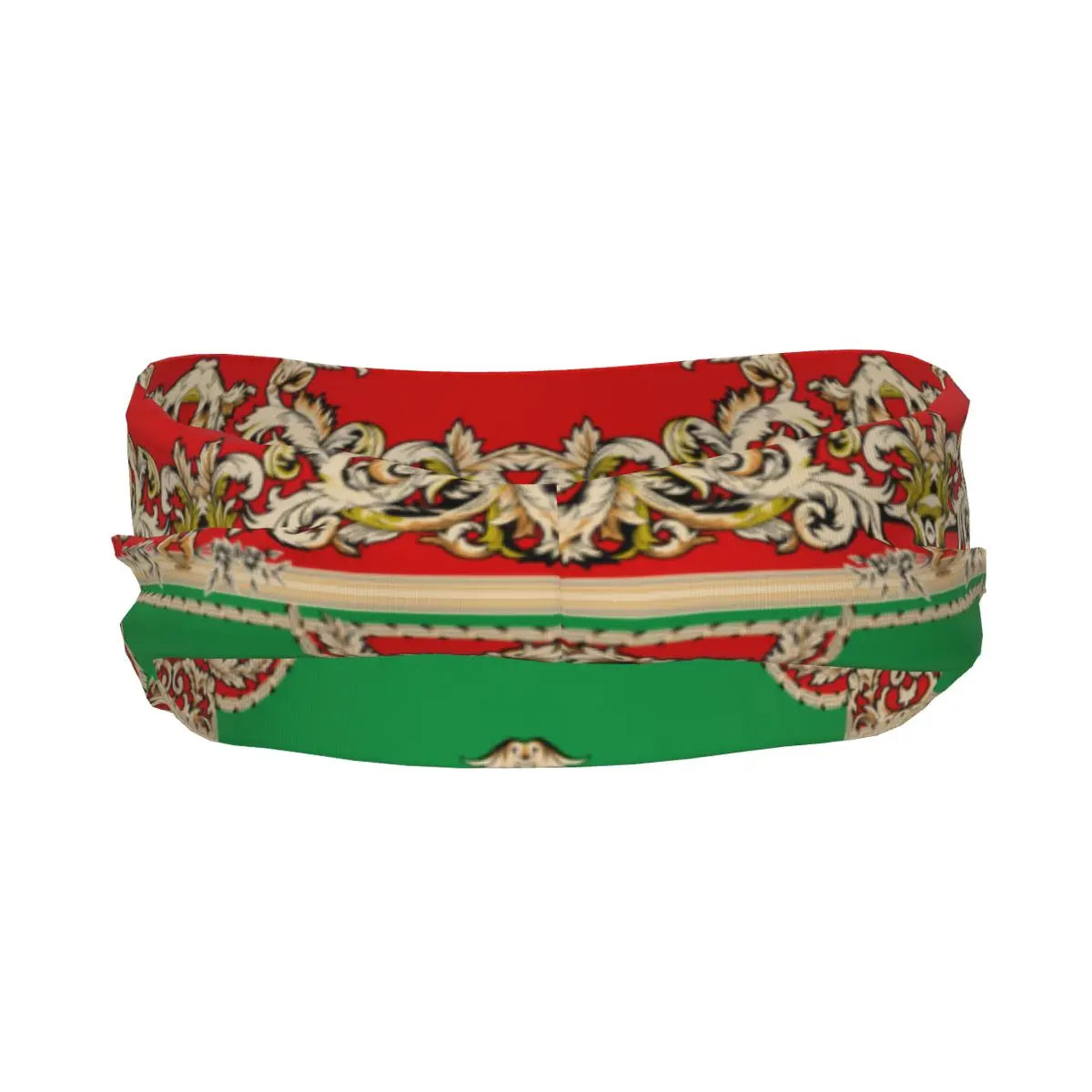 Custom Beautiful And Colorful Flowers Baroque Sport Headbands for Women Men Stretchy Moisture Wicking Gym Sweatband