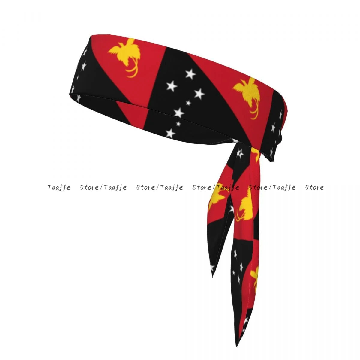 Head Tie Sports Headband Flag Of Papua New Guinea Athlete Sweatbands Head Wrap For Working Out Running Yoga