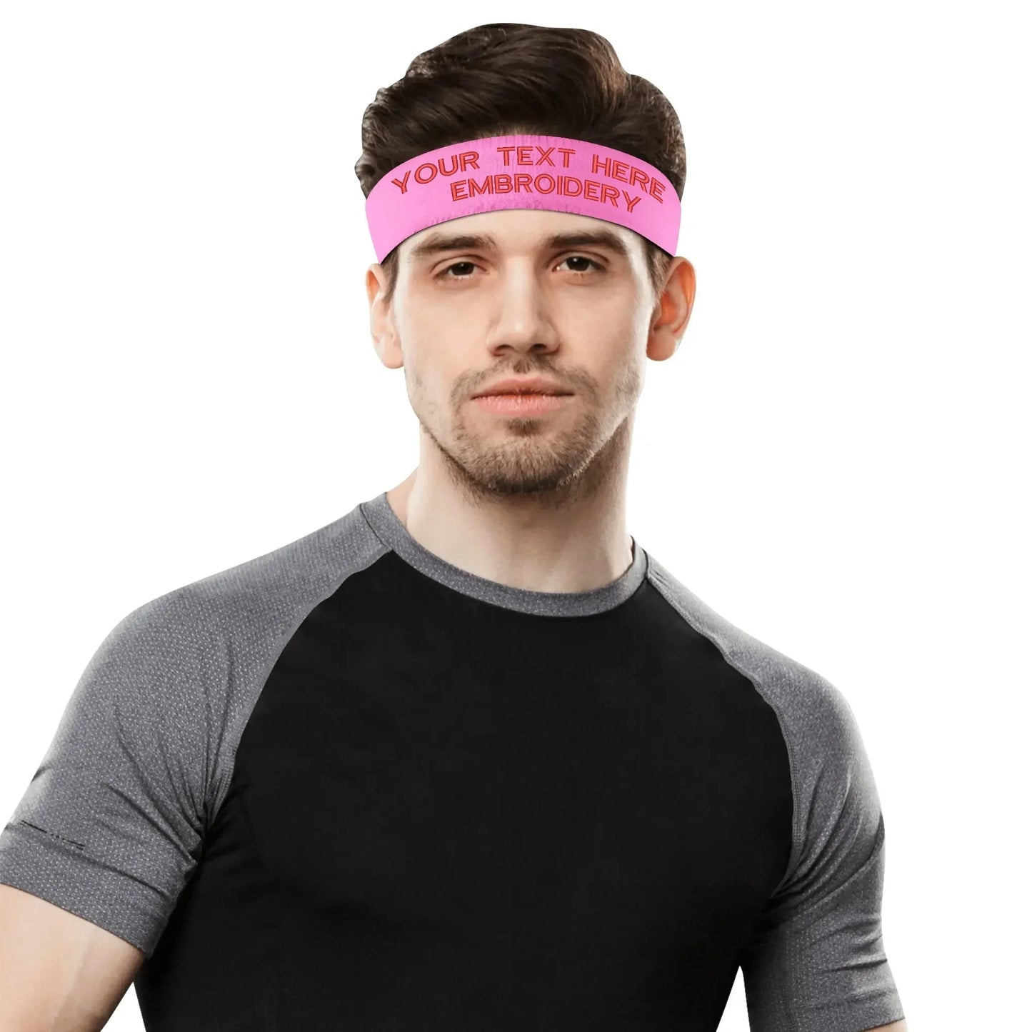 NEW YORK HUSTLERS pickleball Embroidery Sports Headband Mens Womens Sweat-absorbing DIY Custom Running Sweat-proof breathable