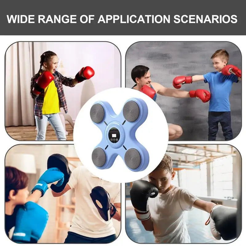 Smart Music Boxing Machine Adult/Children Sports Fitness Boxing Trainer Home Exercise Response Training Boxing Wall Target