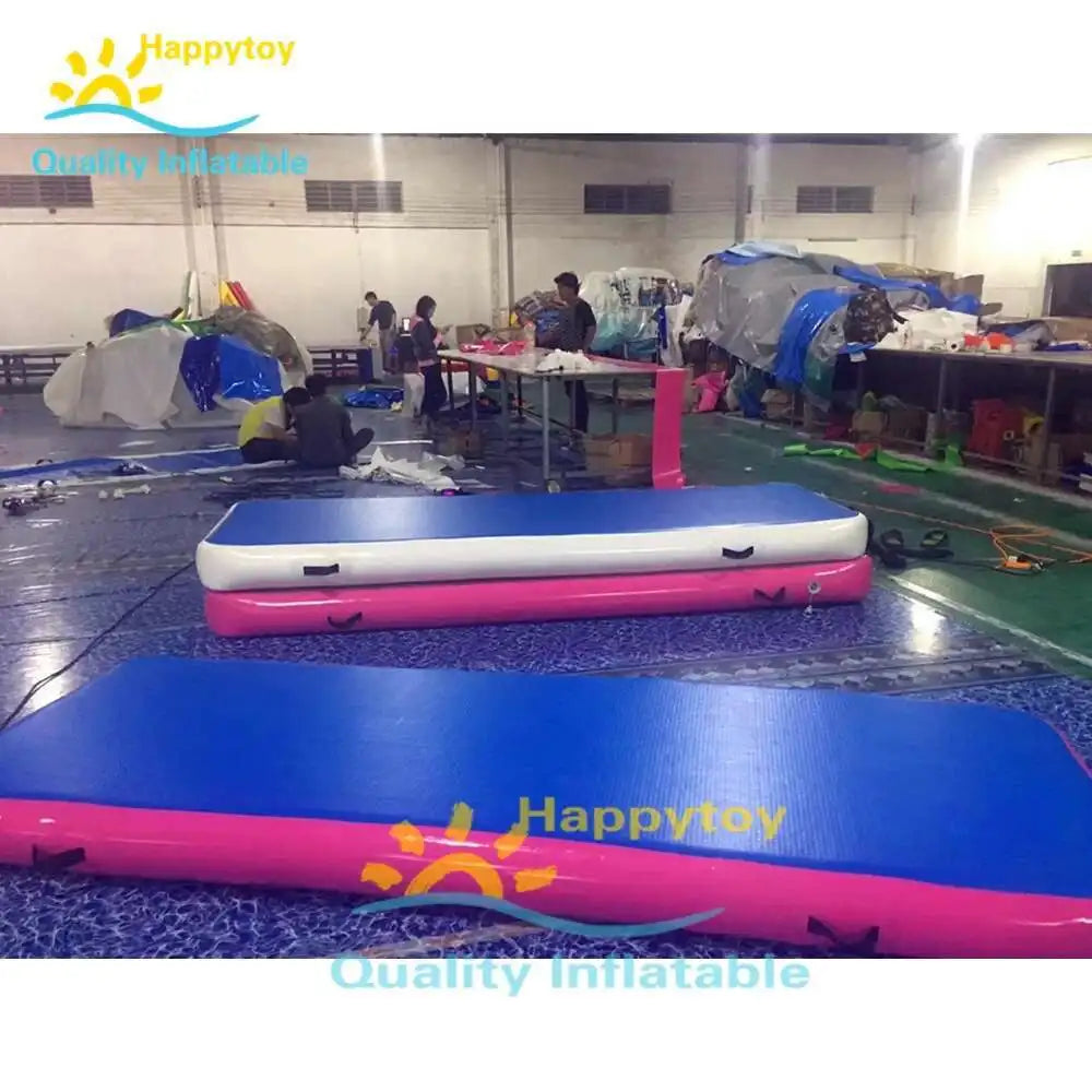 Custom Air Track Inflatable Gymnastics Tumbling Yoga Mat To Use Indoor Inflatable Fitness Yoga Mat