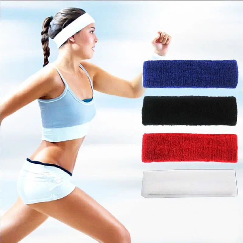 Outdoor Sports Headband Portable Fitness Hair Bands Man Woman Hair Wrap Brace Elastic Cycling Yoga Running Exercising Sweatband