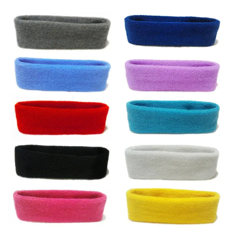 Outdoor Sports Headband Portable Fitness Hair Bands Man Woman Hair Wrap Brace Elastic Cycling Yoga Running Exercising Sweatband