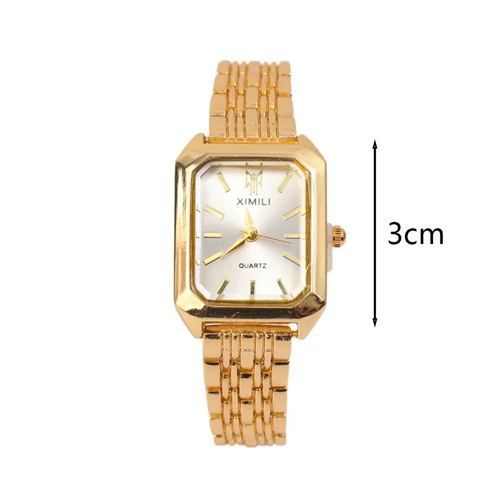 Women Fashion Square Watches Silver Stainless Steel Strap 2025 Luxury Man Quartz Wristwatches Qualities Female Roman Scale Clock