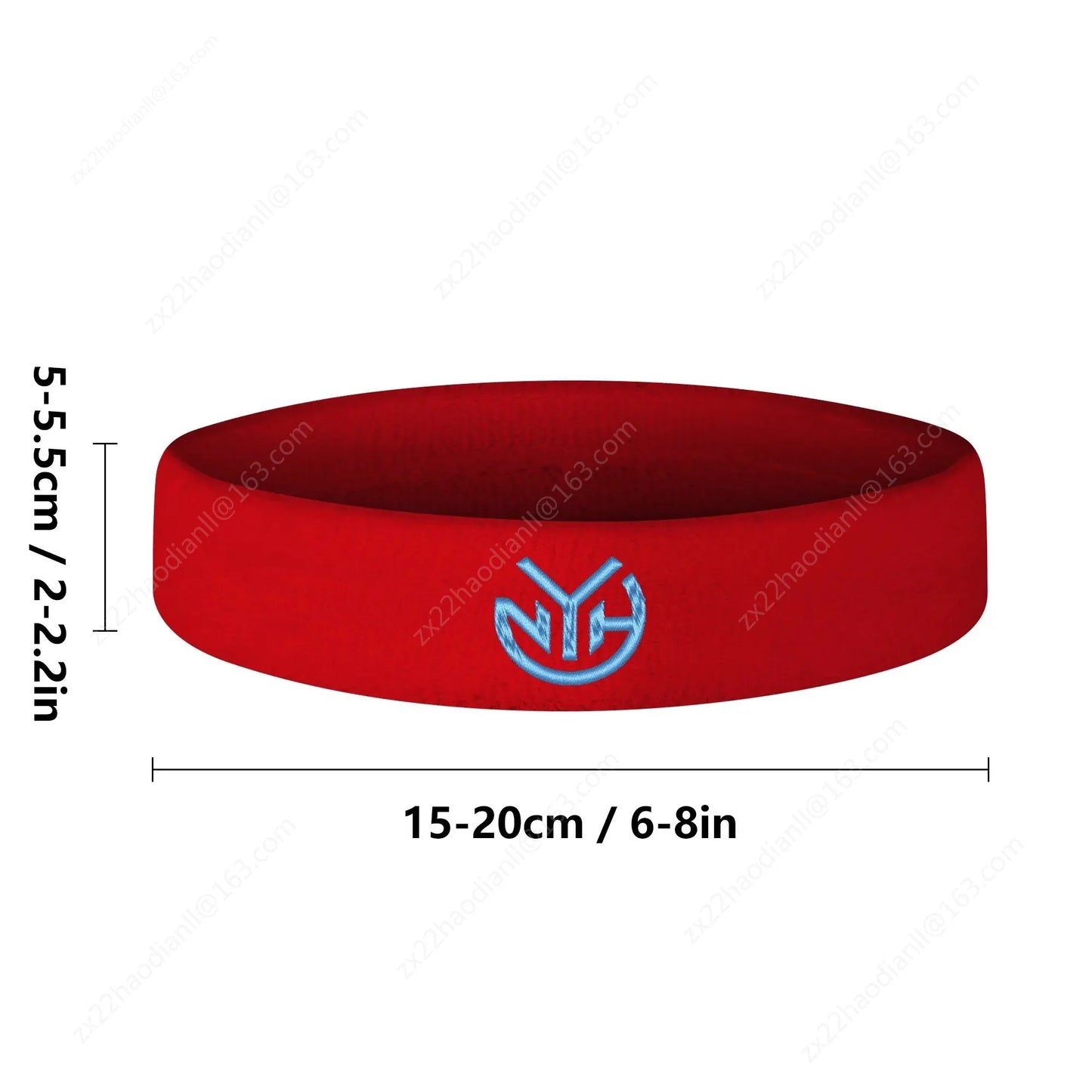 NEW YORK HUSTLERS pickleball Embroidery Sports Headband Mens Womens Sweat-absorbing DIY Custom Running Sweat-proof breathable