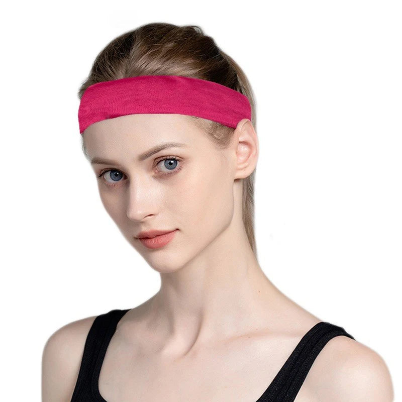 New Cotton Hairband Men's Women's Sports Yoga Head band Solid Color Headwear Makeup Accessories Running Fittness sweatband