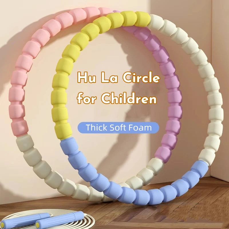 3/4/5/6 Tubes Detachable Hula Circle Portable Exercise Hoops for Children Body Building Sports Hoop Adult Waist Loss Weight Hoop