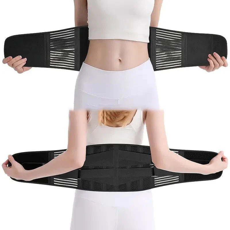 Back Brace Adjustable Waist Belt Support Brace for Lumbar Trainer Sweat Belt for Sports New Assistance Waist Cushion