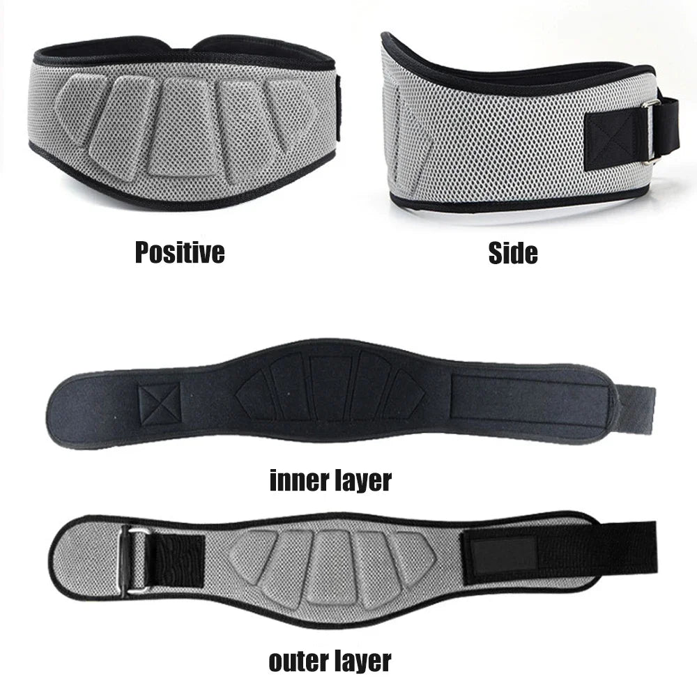 Sports Fitness Weight Lifting Waist Belts Gym Workout Lumbar Back Support, Powerlifting, Strength Training, Squat, Weightlifting