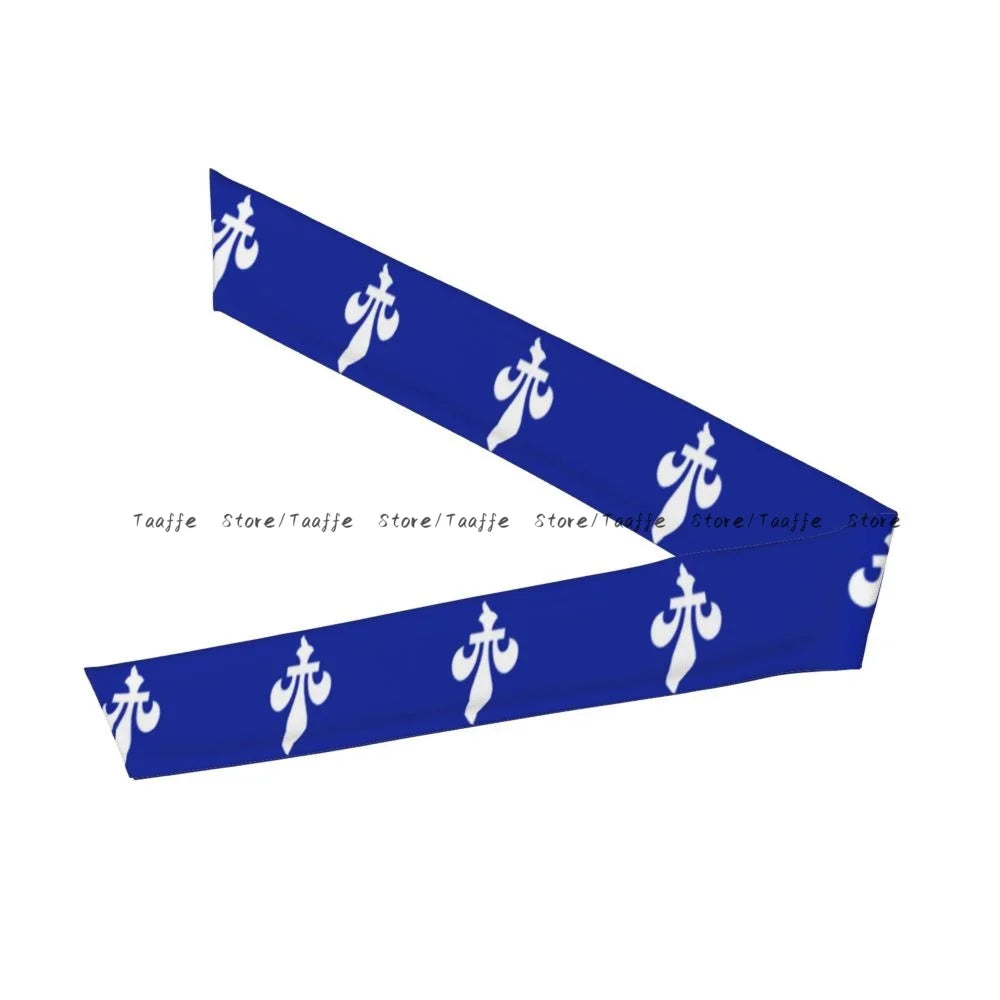 Sweatband Bandanas New Quebec Flag Hairband Head Tie Sports Headband Hair Accessories