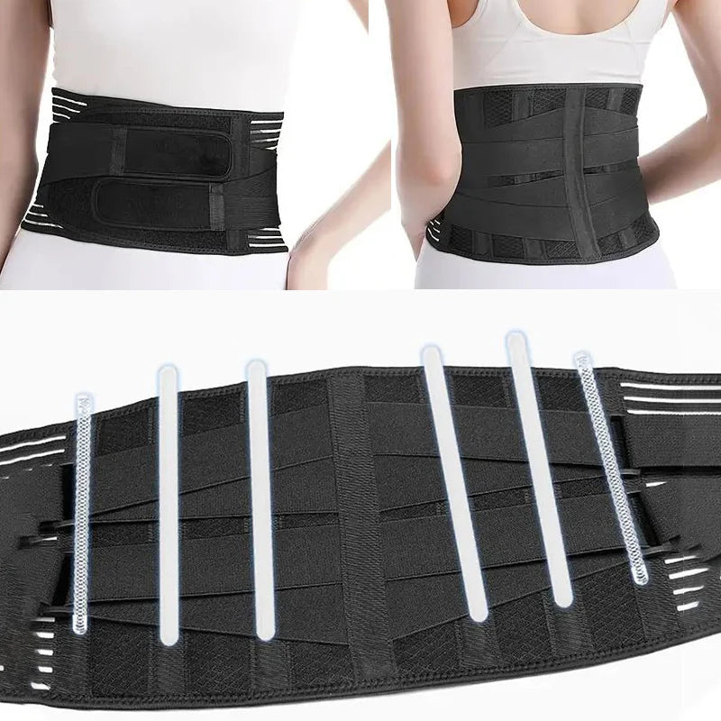 Back Brace Adjustable Waist Belt Support Brace for Lumbar Trainer Sweat Belt for Sports New Assistance Waist Cushion