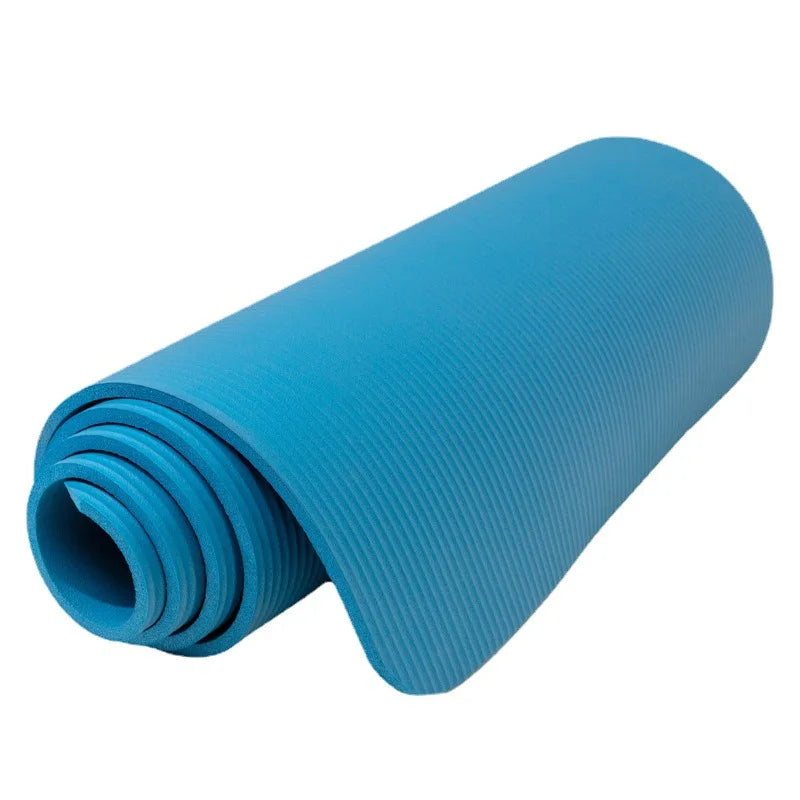 High Quality Durable Fitness Yoga Pad Good Rebound Nature Rubber NBR Home Gym Large 15mm Non slip Yoga Mat