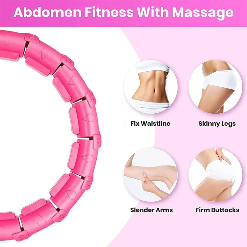 Weighted Hula Circle Hoops for Adults Weight Loss Plus Size for Adults Smart Exercise