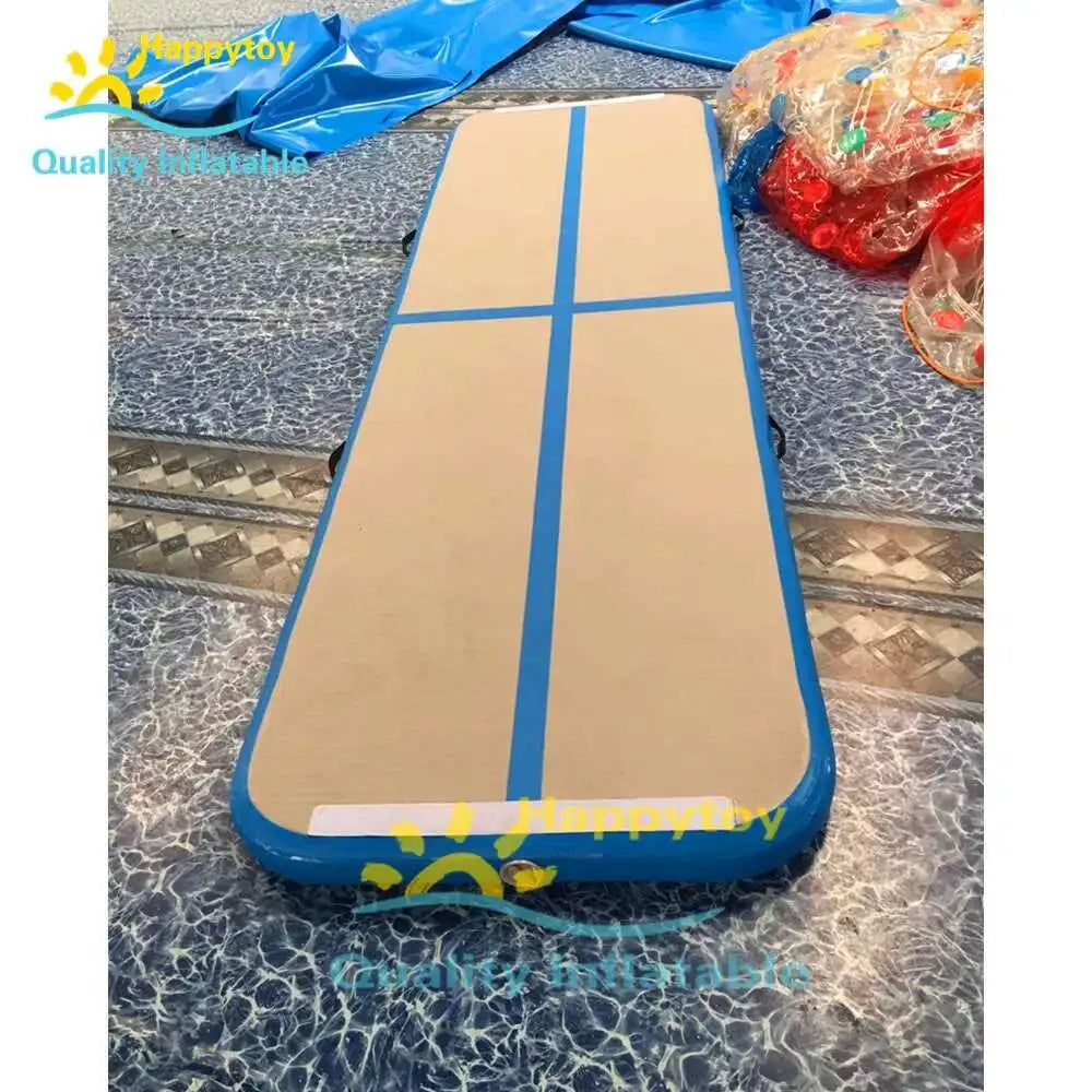 Custom Air Track Inflatable Gymnastics Tumbling Yoga Mat To Use Indoor Inflatable Fitness Yoga Mat