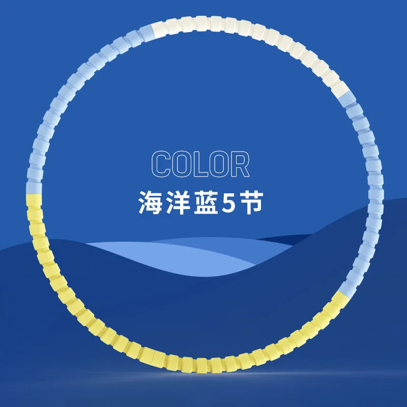 3/4/5/6 Tubes Detachable Hula Circle Portable Exercise Hoops for Children Body Building Sports Hoop Adult Waist Loss Weight Hoop