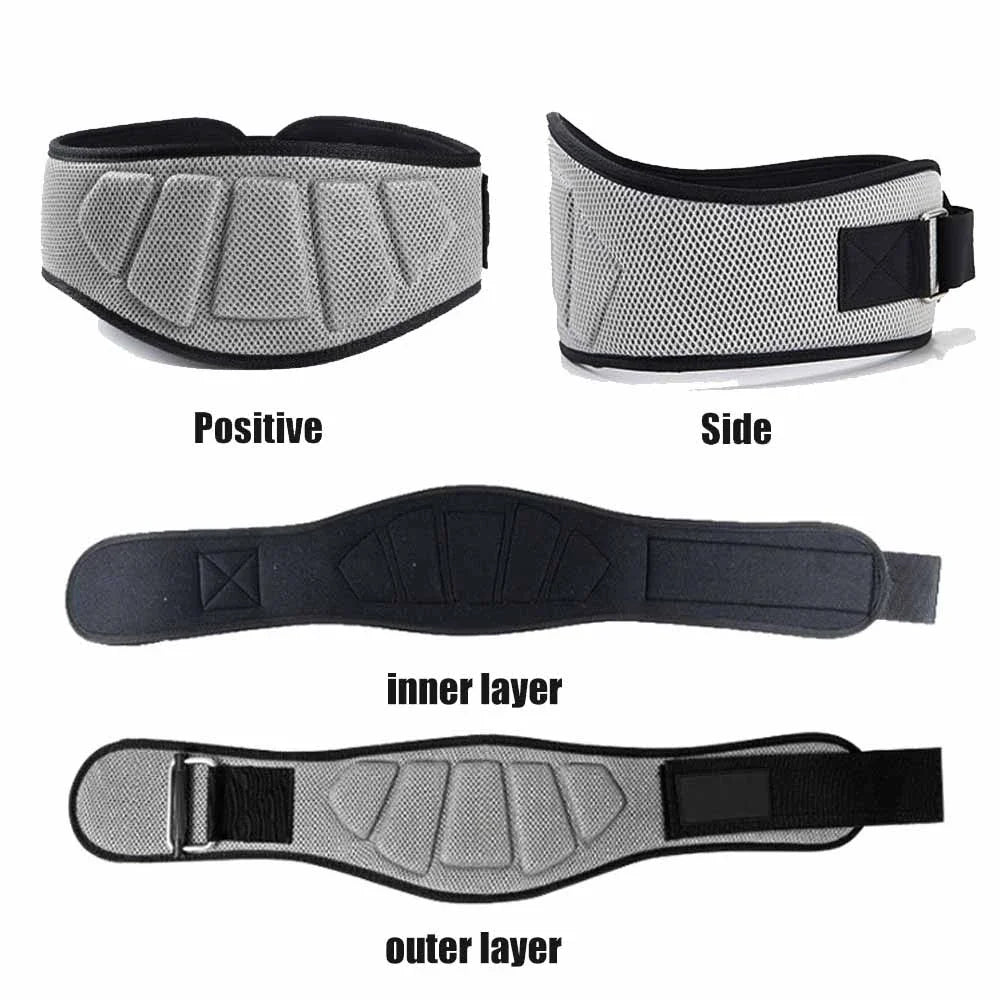 Sports Fitness Weight Lifting Waist Belts Gym Workout Lumbar Back Support, Powerlifting, Strength Training, Squat, Weightlifting