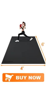 Large Exercise Mat 8'x5'|12'x6' Workout Mat for Home Gym Mats Exercise Heavy Duty Gym Flooring Fitness Mat Large Yoga  Cardio