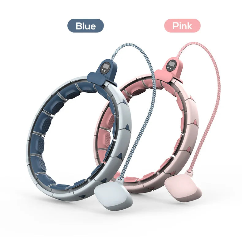 Mobile Gym Fitness Hoops Ring Detachable Intelligent Loss Weight Thin Waist Fitness  Adjustable Magneticsmart weighted hula ring