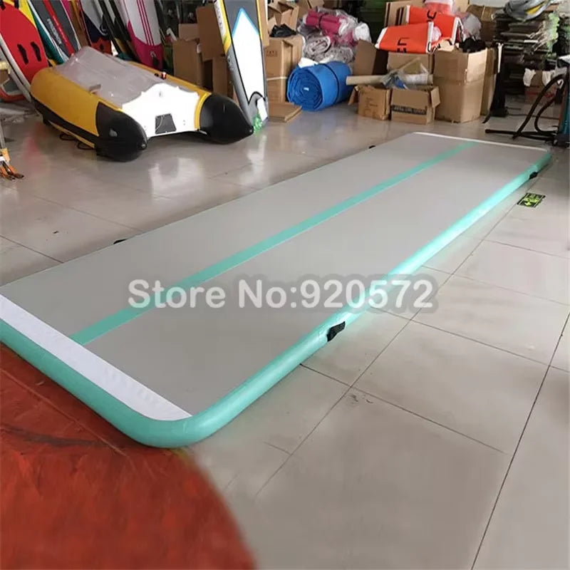 Inflatable Gymnastics Tumbling Mat 6x2x0.2M AirTrack Air  Floor Trampoline for Home Use/Training/Cheerleading Bouncing Mat