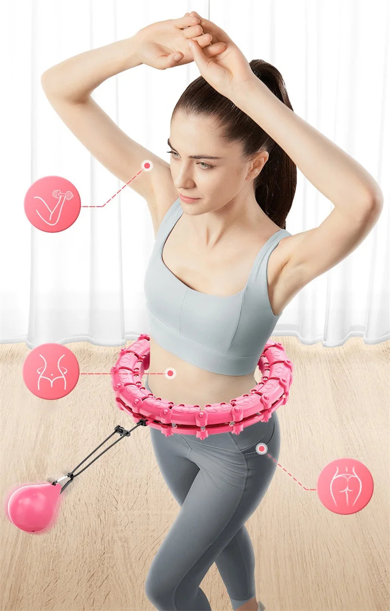 Fitness Smart Sport Hoop Thin Waist Exercise Massage Hoolas Hoop Gym Equipment Detachable Splice Home Training Weight Loss Ring